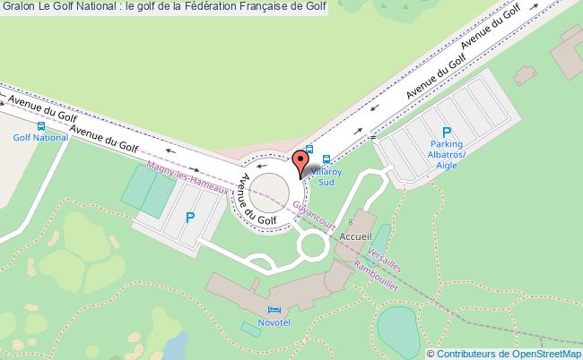 plan Le Golf National : Le Golf De La Fédération Française De Golf