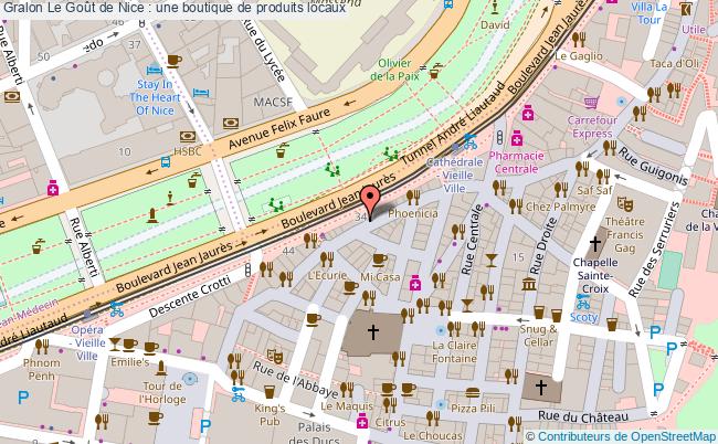 plan Le Goût De Nice : Une Boutique De Produits Locaux