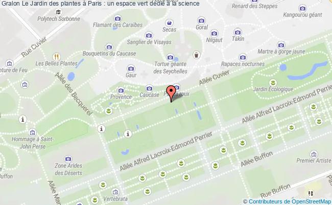 plan Le Jardin Des Plantes à Paris : Un Espace Vert Dédié à La Science