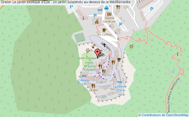 plan Le Jardin Exotique D'eze : Un Jardin Suspendu Au-dessus De La Méditerranée
