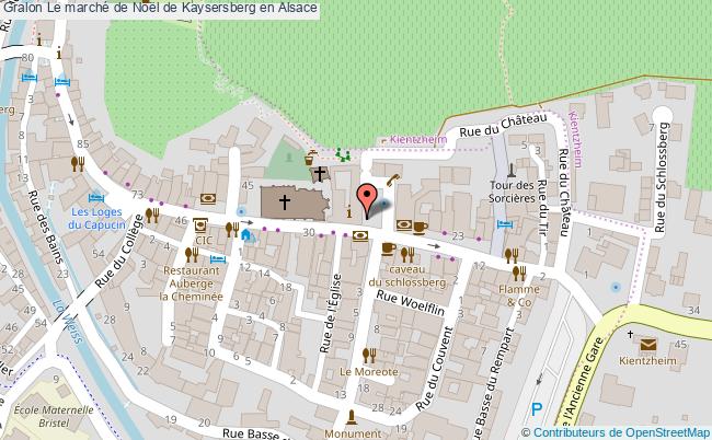 plan Le Marché De Noël De Kaysersberg En Alsace