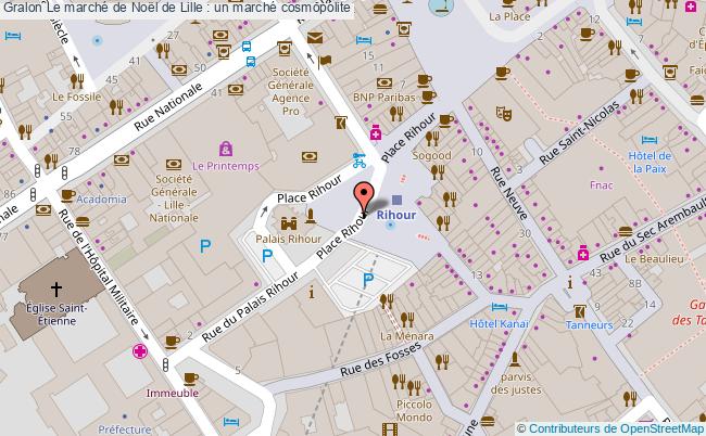 plan Le Marché De Noël De Lille : Un Marché Cosmopolite