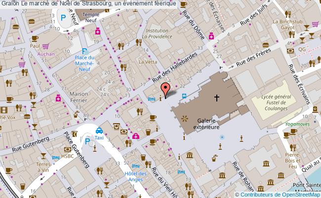 plan Le Marché De Noël De Strasbourg : Un événement Féerique