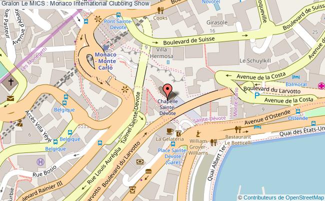 plan Le Mics : Monaco International Clubbing Show