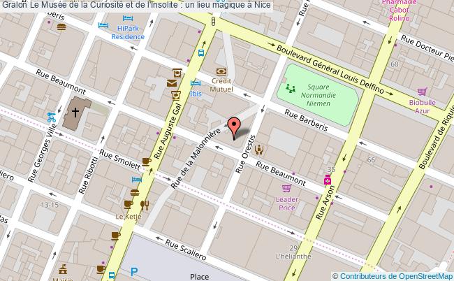 plan Le Musée De La Curiosité Et De L'insolite : Un Lieu Magique à Nice