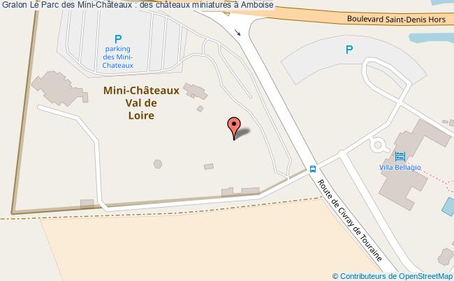 plan Le Parc Des Mini-châteaux : Des Châteaux Miniatures à Amboise