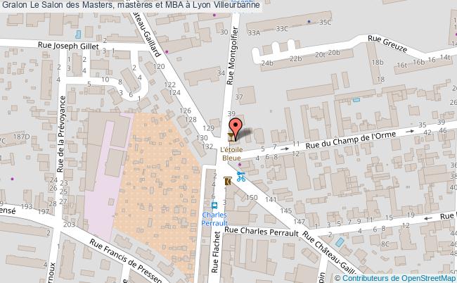 plan Le Salon Des Masters, Mastères Et Mba à Lyon Villeurbanne