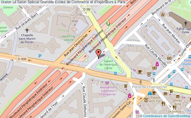 plan Le Salon Spécial Grandes Ecoles De Commerce Et D'ingénieurs à Paris