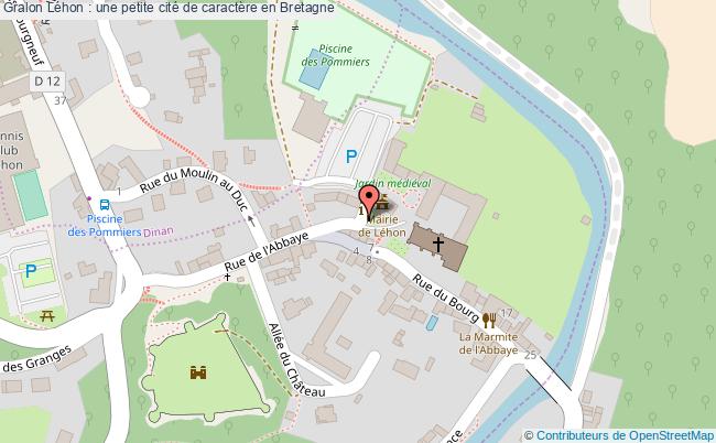 plan Léhon : Une Petite Cité De Caractère En Bretagne