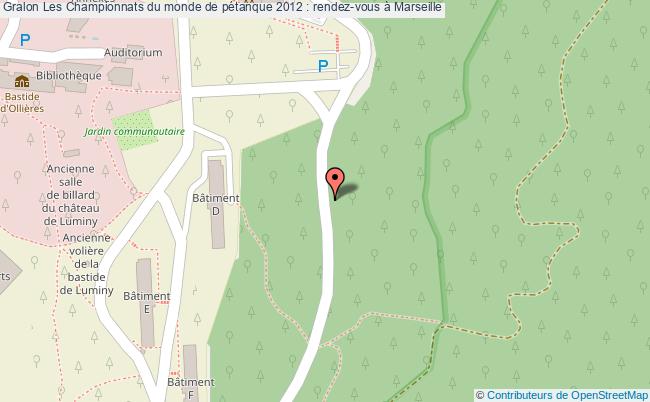 plan Les Championnats Du Monde De Pétanque 2012 : Rendez-vous à Marseille