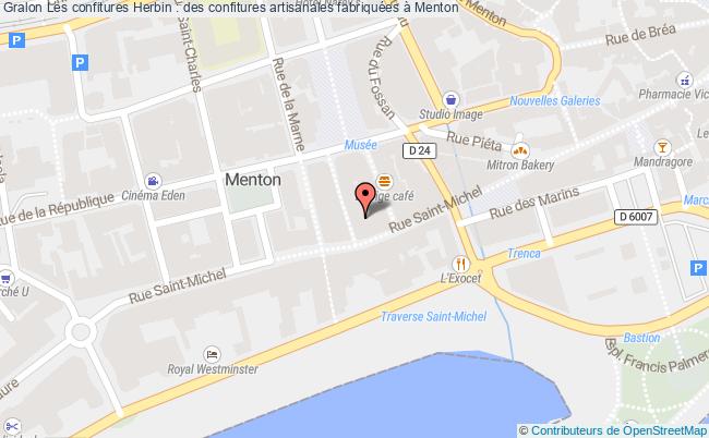 plan Les Confitures Herbin : Des Confitures Artisanales Fabriquées à Menton