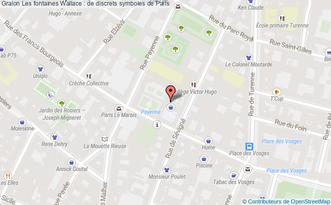 plan Les Fontaines Wallace : De Discrets Symboles De Paris