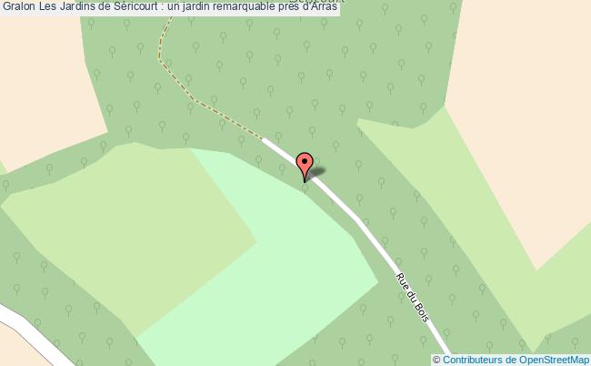 plan Les Jardins De Séricourt : Un Jardin Remarquable Près D'arras