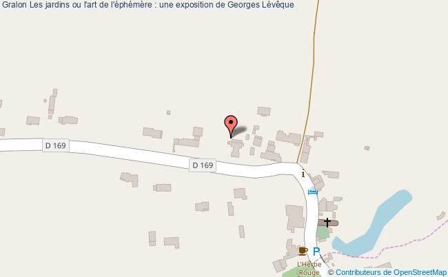 plan Les Jardins Ou L'art De L'éphémère : Une Exposition De Georges Lévêque