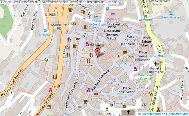 plan Les Passeurs De Livres Sèment Des Livres Dans Les Rues De Grasse
