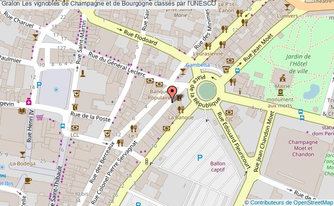 plan Les Vignobles De Champagne Et De Bourgogne Classés Par L'unesco