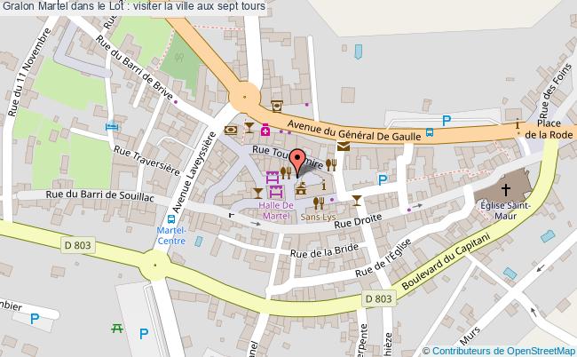 plan Martel Dans Le Lot : Visiter La Ville Aux Sept Tours