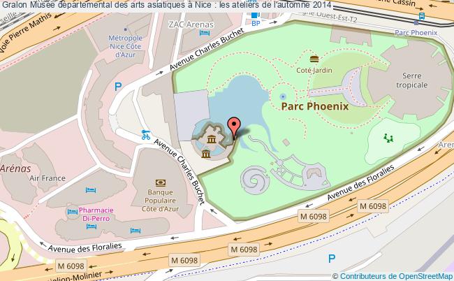 plan Musée Départemental Des Arts Asiatiques à Nice : Les Ateliers De L'automne 2014