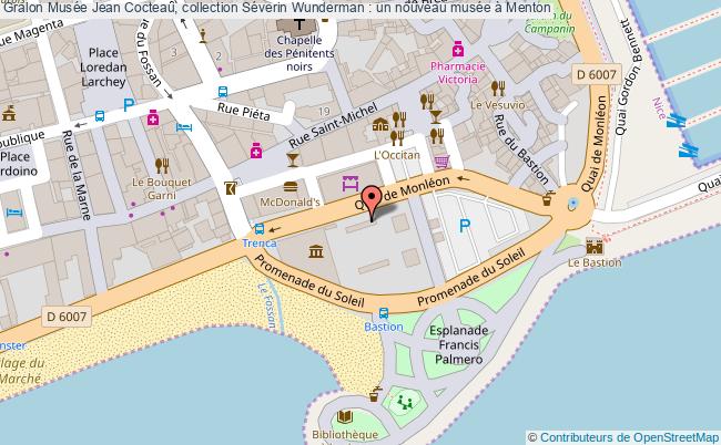 plan Musée Jean Cocteau, Collection Séverin Wunderman : Un Nouveau Musée à Menton