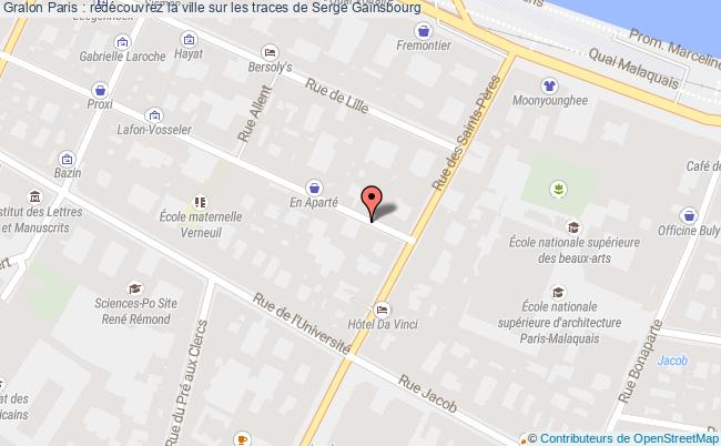 plan Paris : Redécouvrez La Ville Sur Les Traces De Serge Gainsbourg
