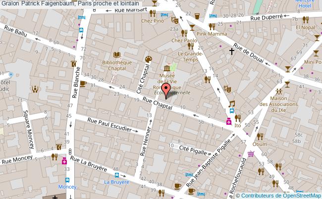 plan Patrick Faigenbaum, Paris Proche Et Lointain 