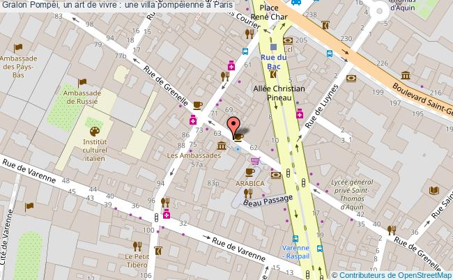 plan Pompéi, Un Art De Vivre : Une Villa Pompéienne à Paris