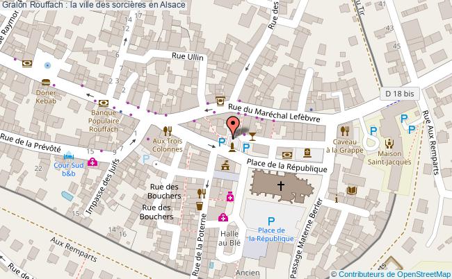 plan Rouffach : La Ville Des Sorcières En Alsace