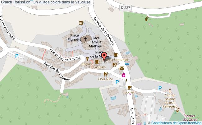 plan Roussillon : Un Village Coloré Dans Le Vaucluse