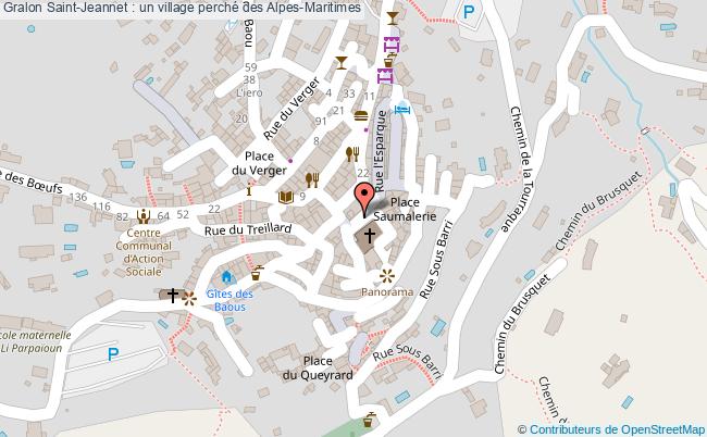 plan Saint-jeannet : Un Village Perché Des Alpes-maritimes