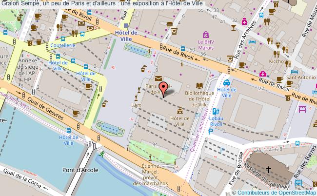 plan Sempé, Un Peu De Paris Et D'ailleurs : Une Exposition à L'hôtel De Ville 