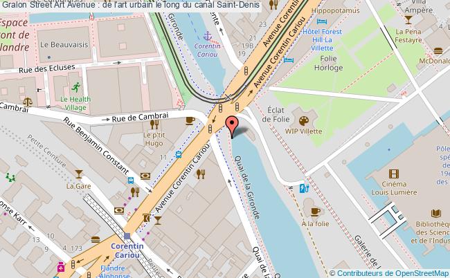 plan Street Art Avenue : De L'art Urbain Le Long Du Canal Saint-denis