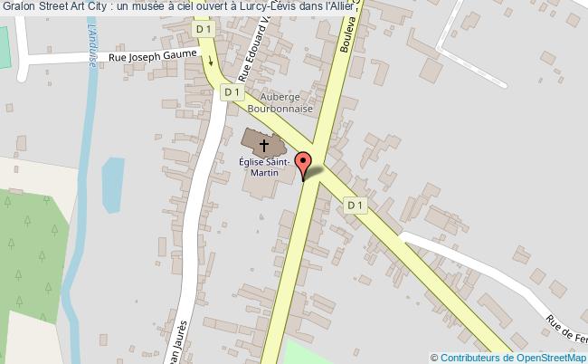 plan Street Art City : Un Musée à Ciel Ouvert à Lurcy-lévis Dans L'allier