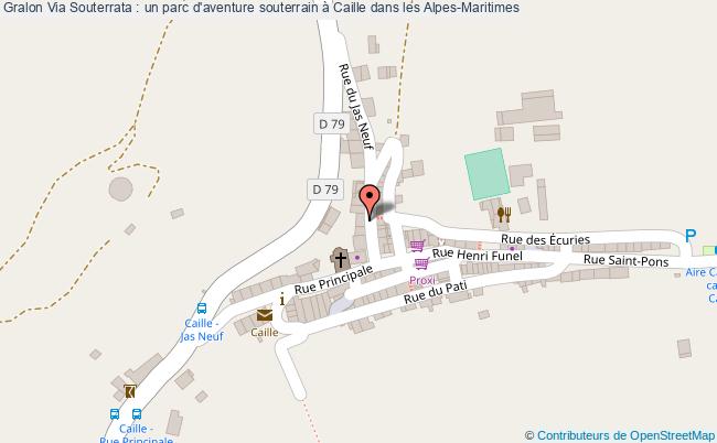 plan Via Souterrata : Un Parc D'aventure Souterrain à Caille Dans Les Alpes-maritimes