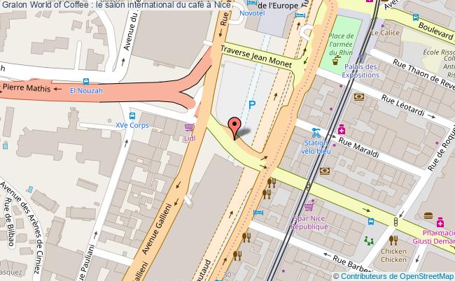 plan World Of Coffee : Le Salon International Du Café à Nice