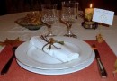 Décoration de table : une table en blanc et or pour les fêtes 