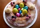 Le nid aux fruits rouges : un gâteau de Pâques