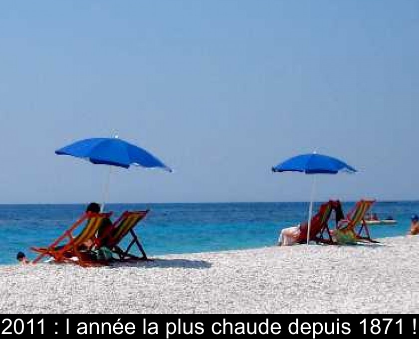 2011 : l'année la plus chaude depuis 1871 !