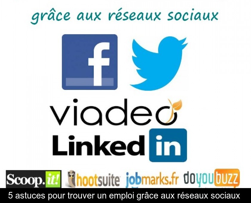 5 astuces pour trouver un emploi grâce aux réseaux sociaux 5 astuces pour trouver un emploi grâce aux réseaux sociaux