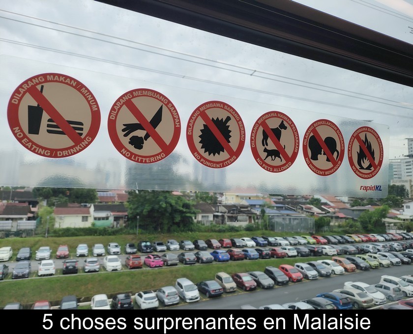 5 choses surprenantes en Malaisie