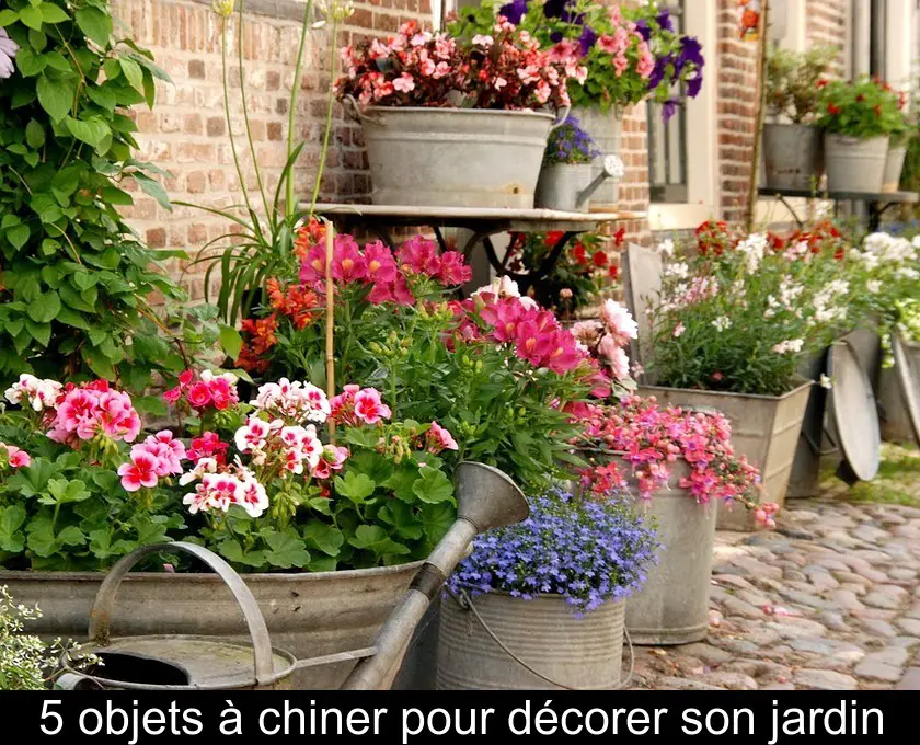 5 objets à chiner pour décorer son jardin