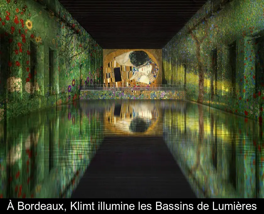 À Bordeaux, Klimt illumine les Bassins de Lumières