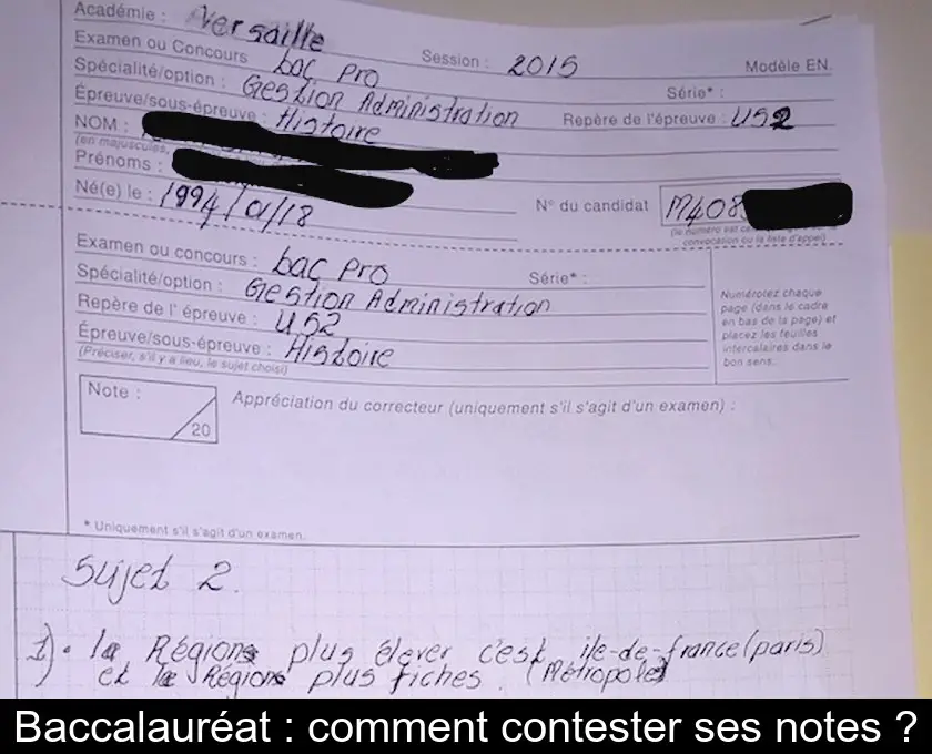 Baccalauréat : comment contester ses notes ?