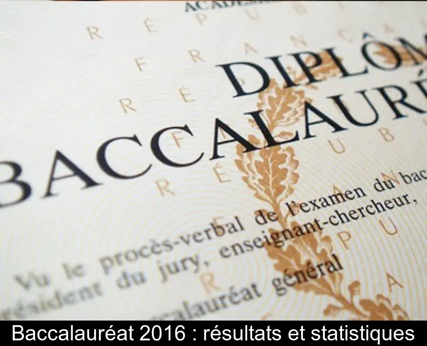 Baccalauréat 2016 : résultats et statistiques