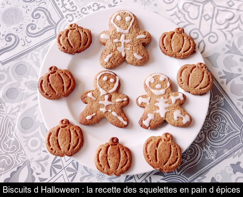 Biscuits d'Halloween : la recette des squelettes en pain d'épices