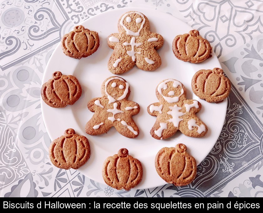 Biscuits d'Halloween : la recette des squelettes en pain d'épices Biscuits d'Halloween : la recette des squelettes en pain d'épices