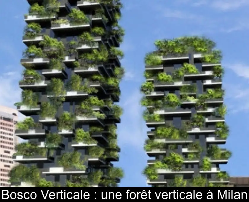 Bosco Verticale : une forêt verticale à Milan