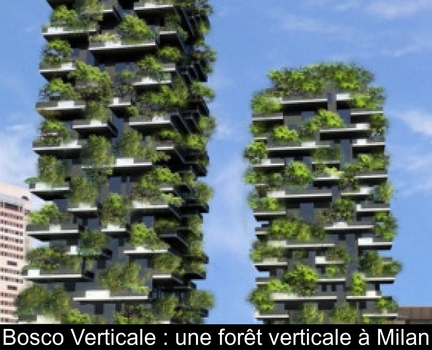 Bosco Verticale : une forêt verticale à Milan Bosco Verticale : une forêt verticale à Milan