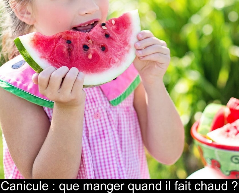 Canicule : que manger quand il fait chaud ?