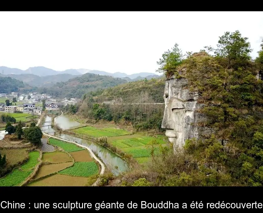 Chine : une sculpture géante de Bouddha a été redécouverte