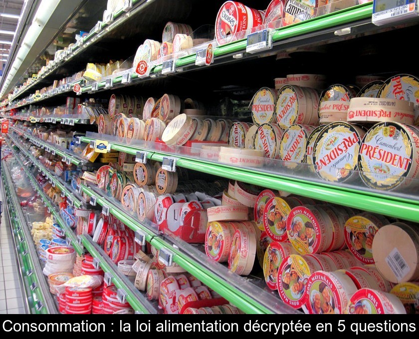 Consommation : la loi alimentation décryptée en 5 questions Consommation : la loi alimentation décryptée en 5 questions